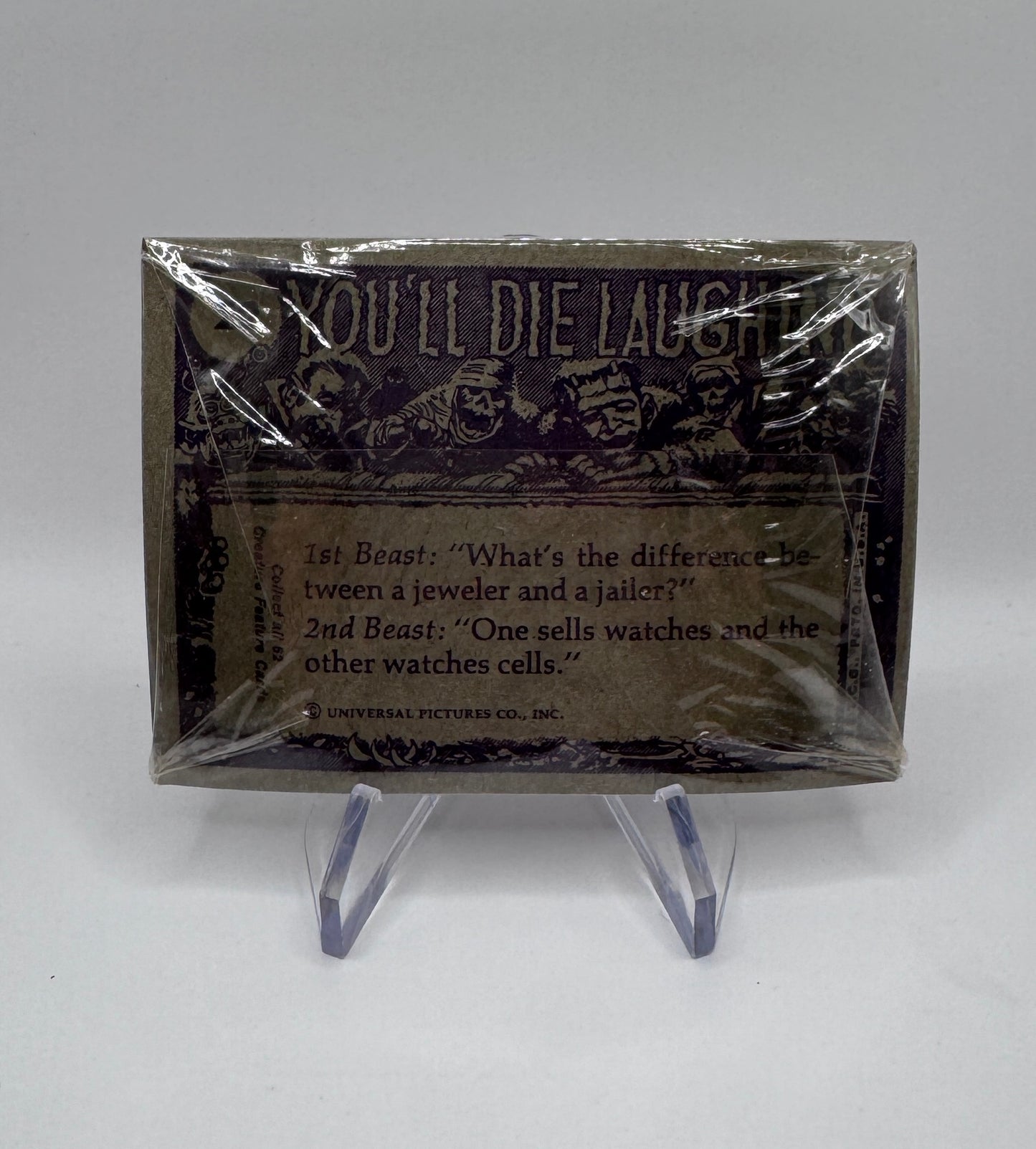 1973 Topps You'll Die Laughing Trading Cards - Single Pack