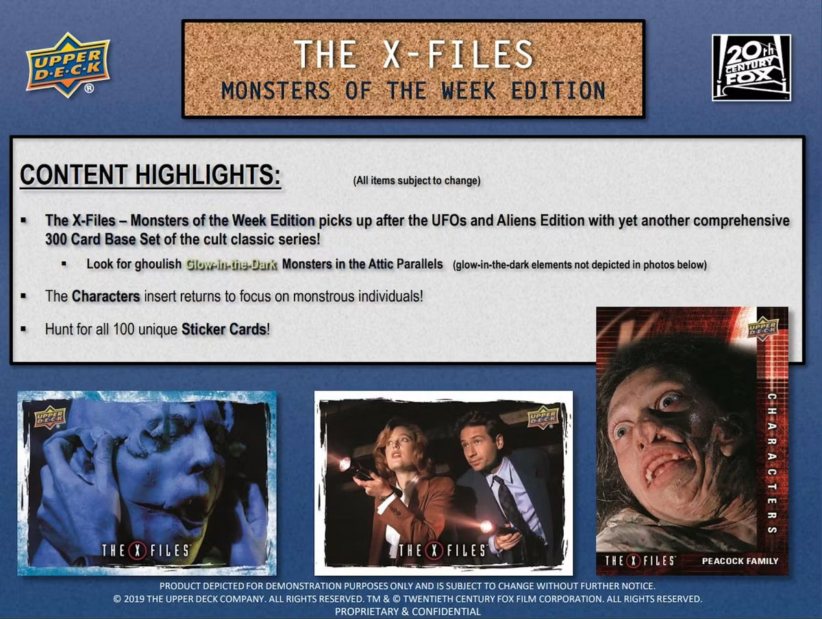2024 Upper Deck The X-Files: Monsters of the Week - Single Pack