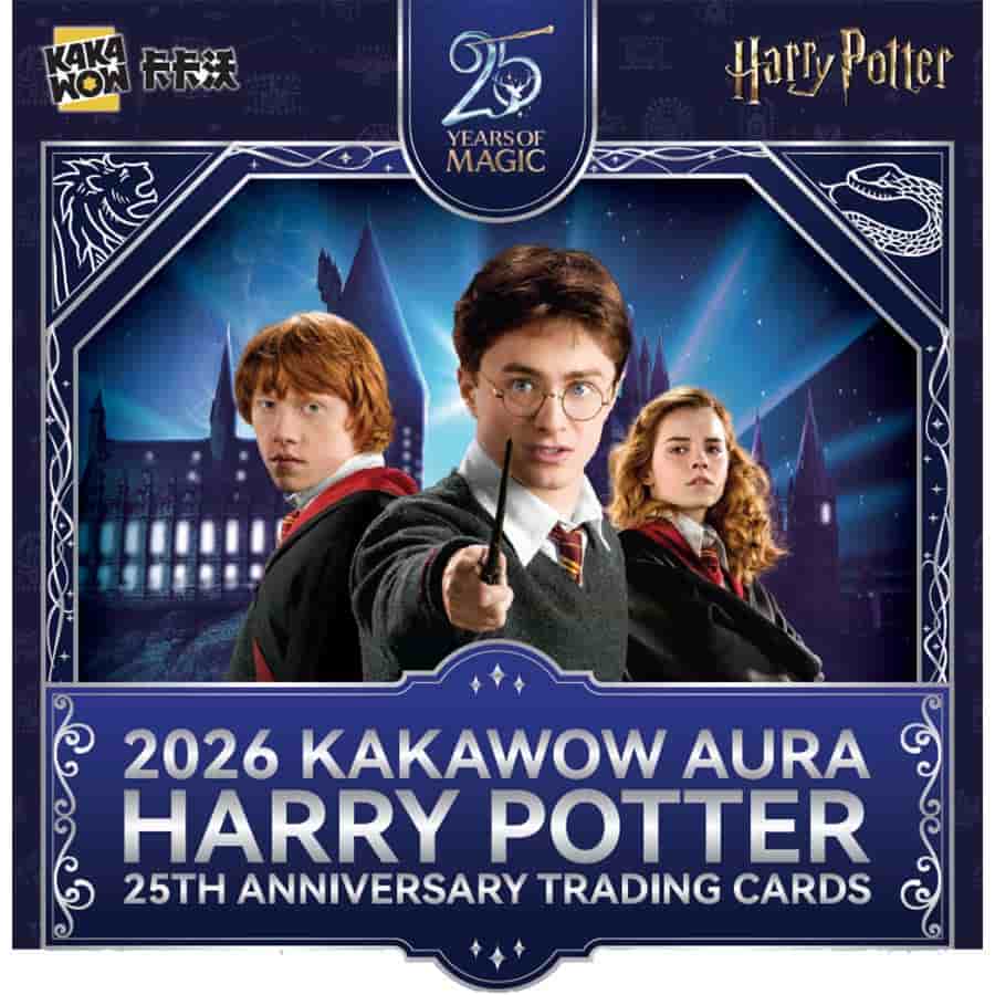 2026 Kakawow Aura Harry Potter 25th Anniversary Trading Cards Blaster Box