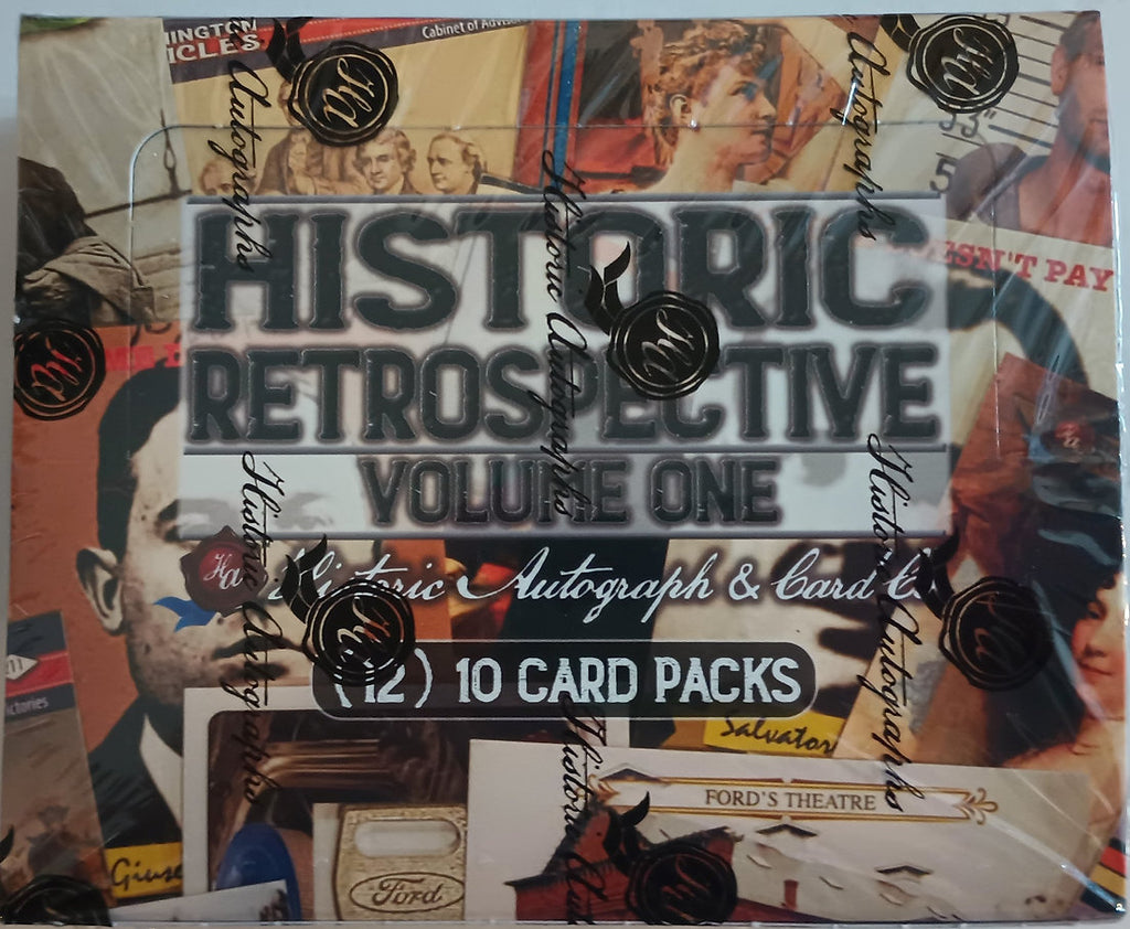2023 Historic Autographs Retrospective Volume 1 (12-pack) box