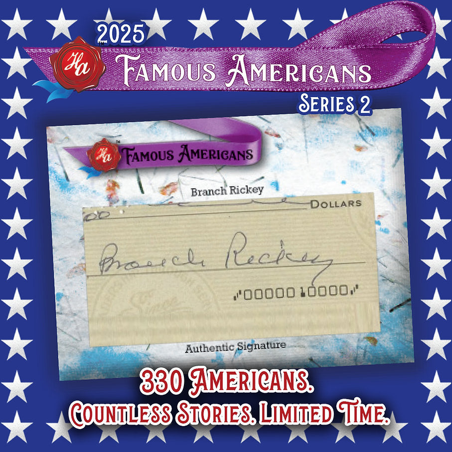 2025 Historic Autographs Famous Americans 2 Hobby Box