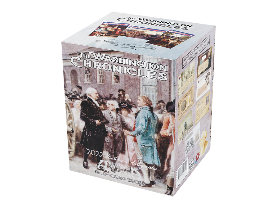 2022 Historic Autographs Washington Chronicles Blaster Box