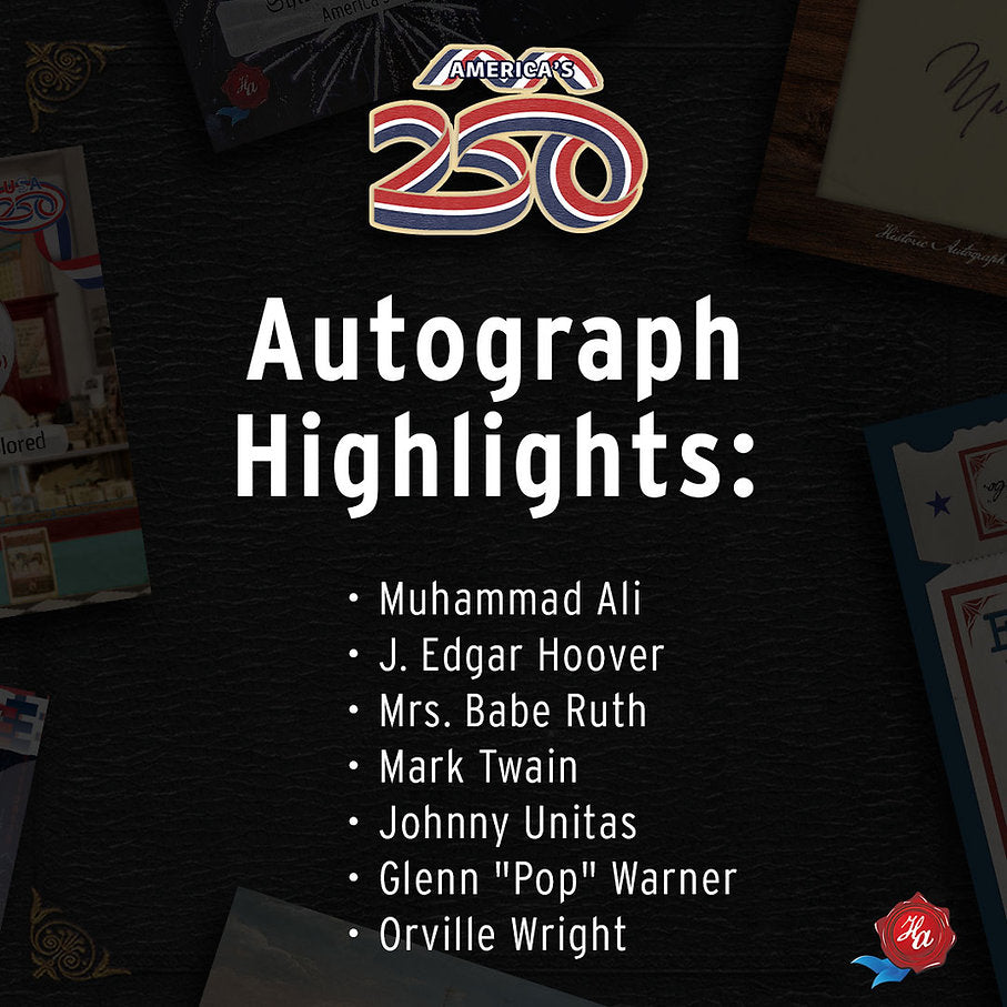 2026 Historic Autographs America's 250th Part 1: Cities Box