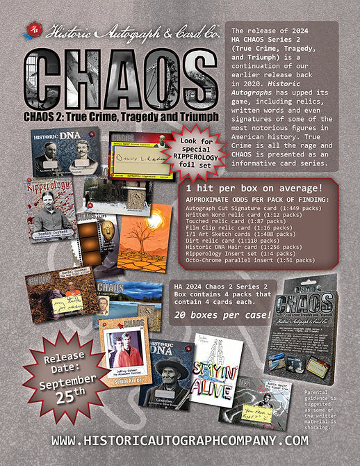 2024 Historic Autographs Chaos Series 2 Box