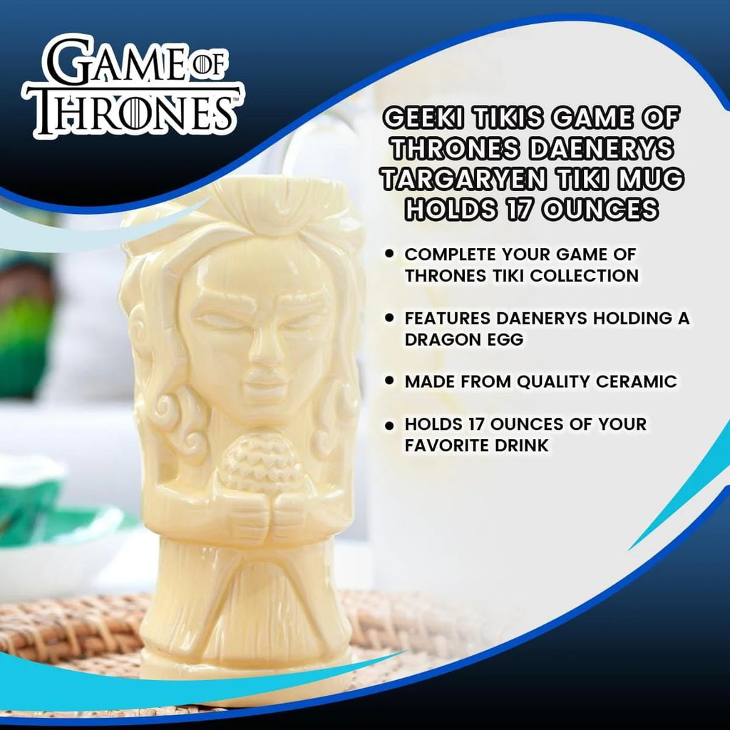 Geeki Tikis Game Of Thrones Daenerys Targaryen Tiki Mug | Holds 17 Ounces