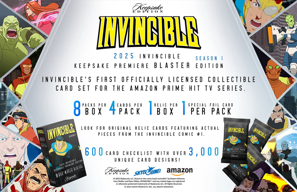 2025 Invincible Season 1 Keepsake Premiere Blaster Edition - Case Fresh