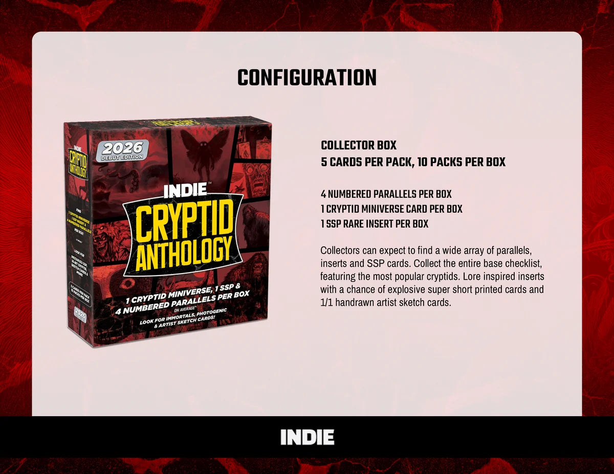 2026 INDIE Cryptid Anthology Trading Cards