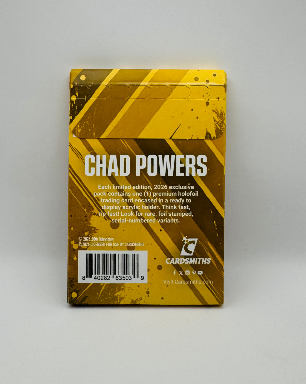 2026 Cardsmiths Chad Powers - D23 Exclusive - Single Encased Card