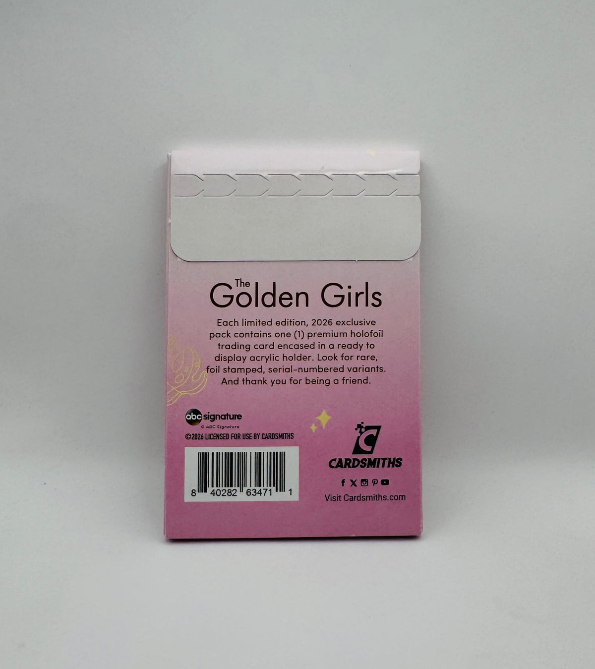 2026 Cardsmiths Golden Girls - D23 Exclusive - Single Encased Card
