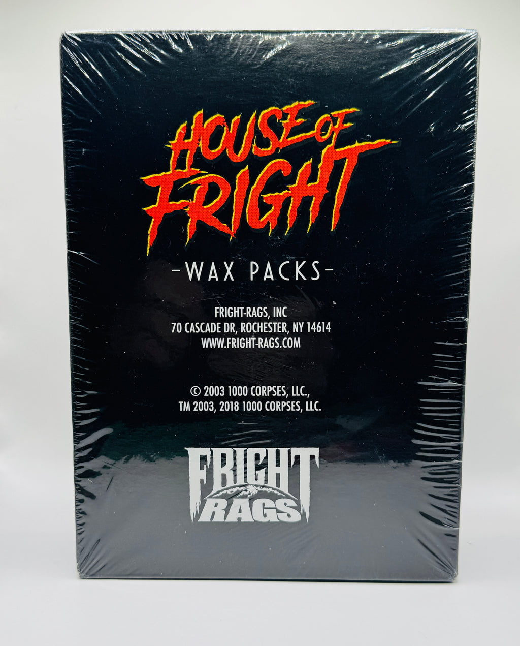 2003 Fright Rags House of 1000 Corpses - Sealed Wax Pack Box