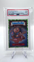 2019 Topps Garbage Pail Kids Motel Mel #10a Green Parallel Oh the Horror-ible PSA 9
