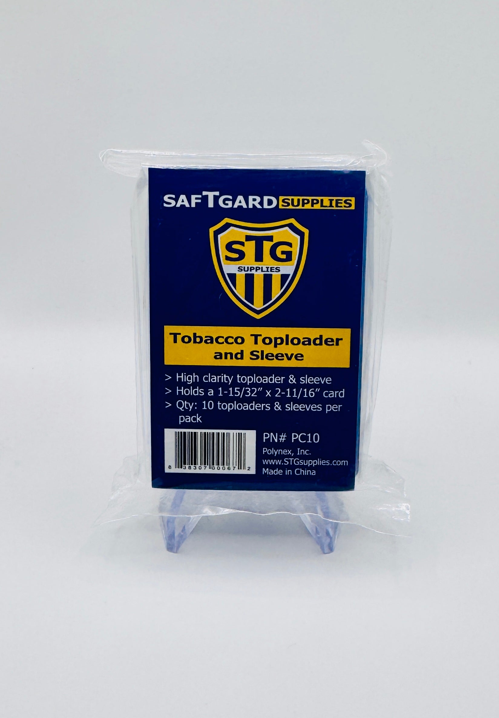 SafTgard Tobacco Toploader & Sleeve - 10 pack