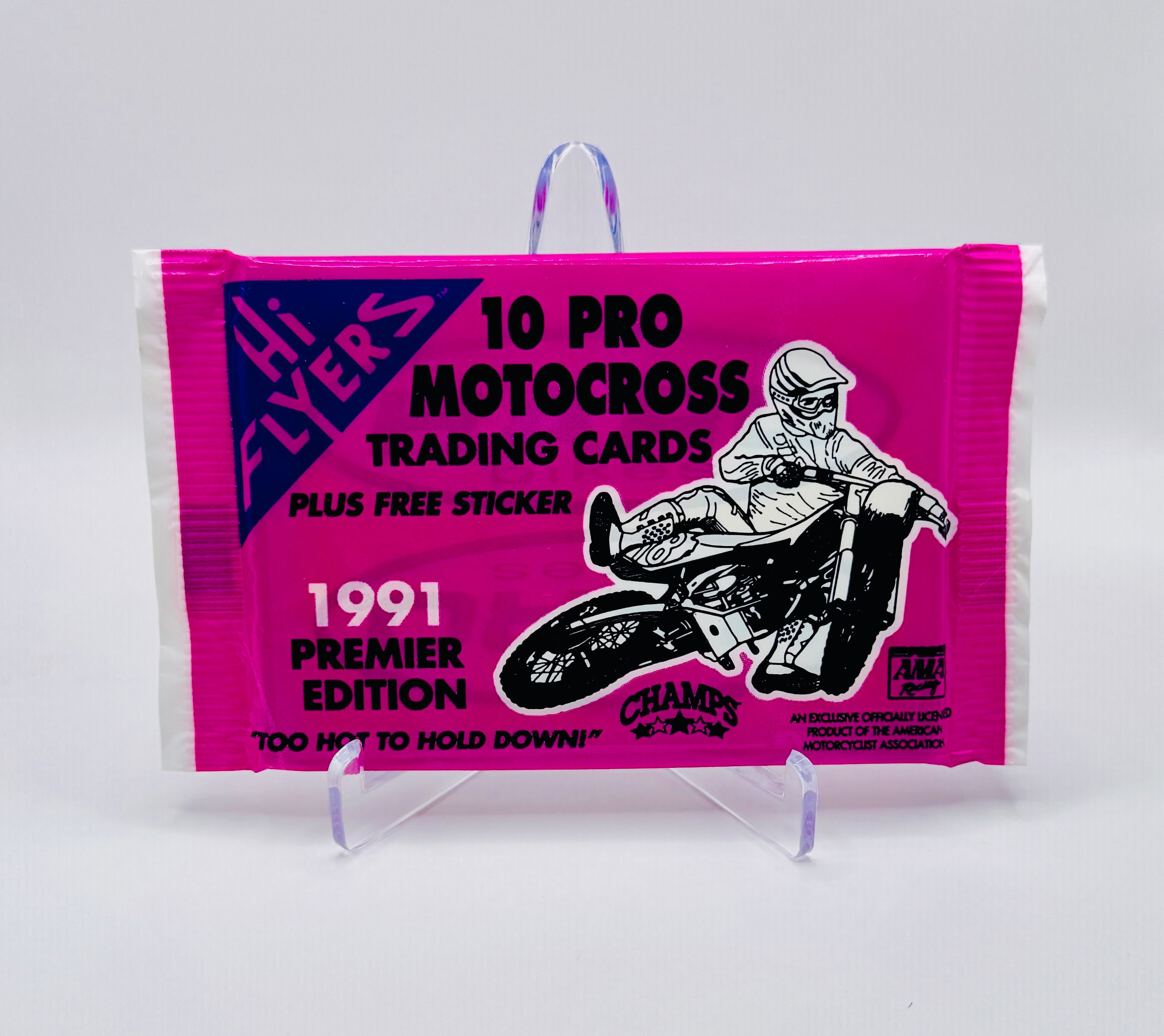 1991 Champs Top Pro HI-Flyers Motocross Trading Cards - 3 Pack Bundle