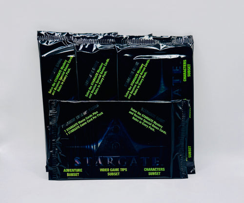 1994 Collect-A-Card Stargate Trading Cards - Four Pack Bundle