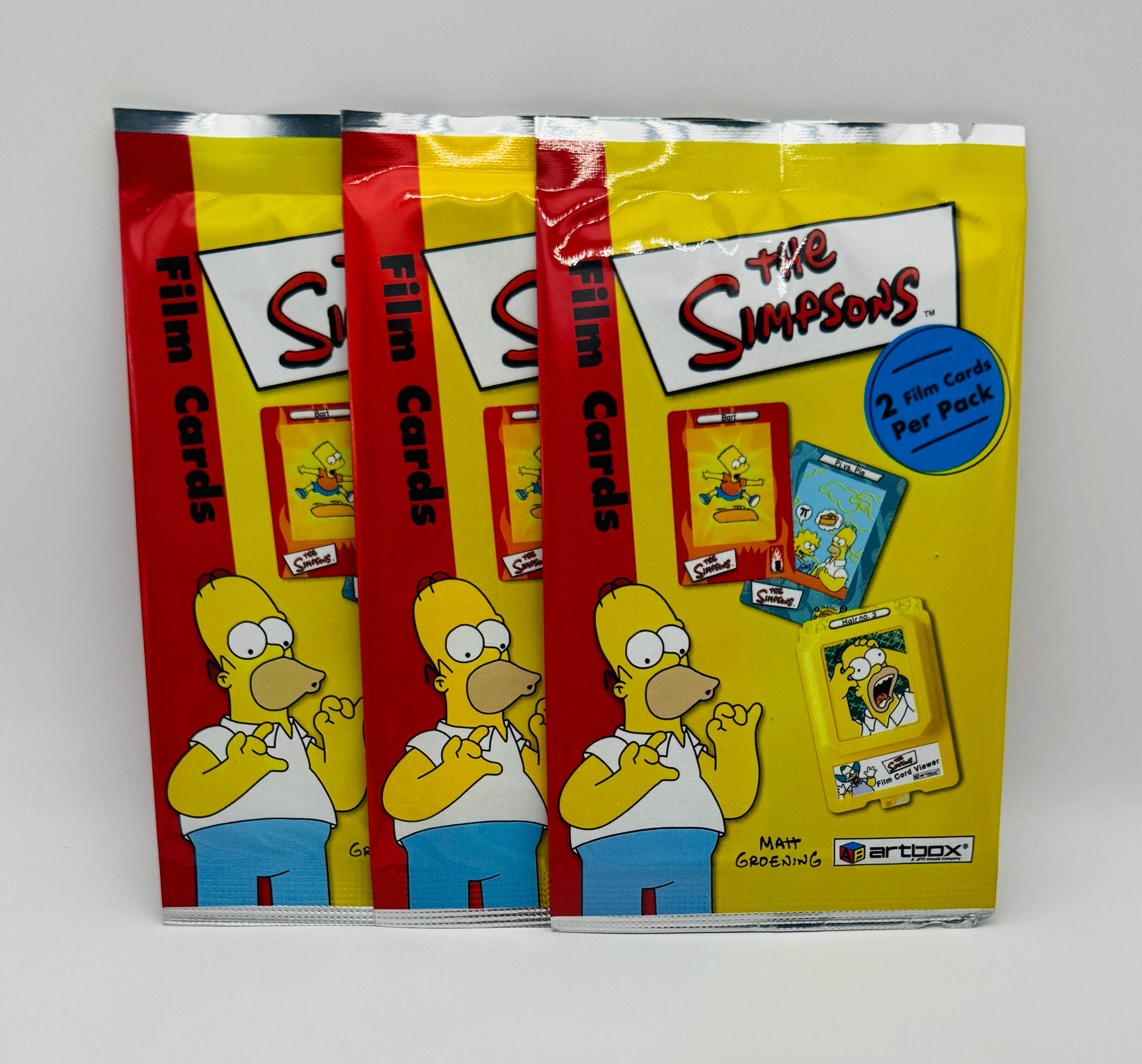 2000 Artbox The Simpsons Film Cards - 3 Pack Bundle