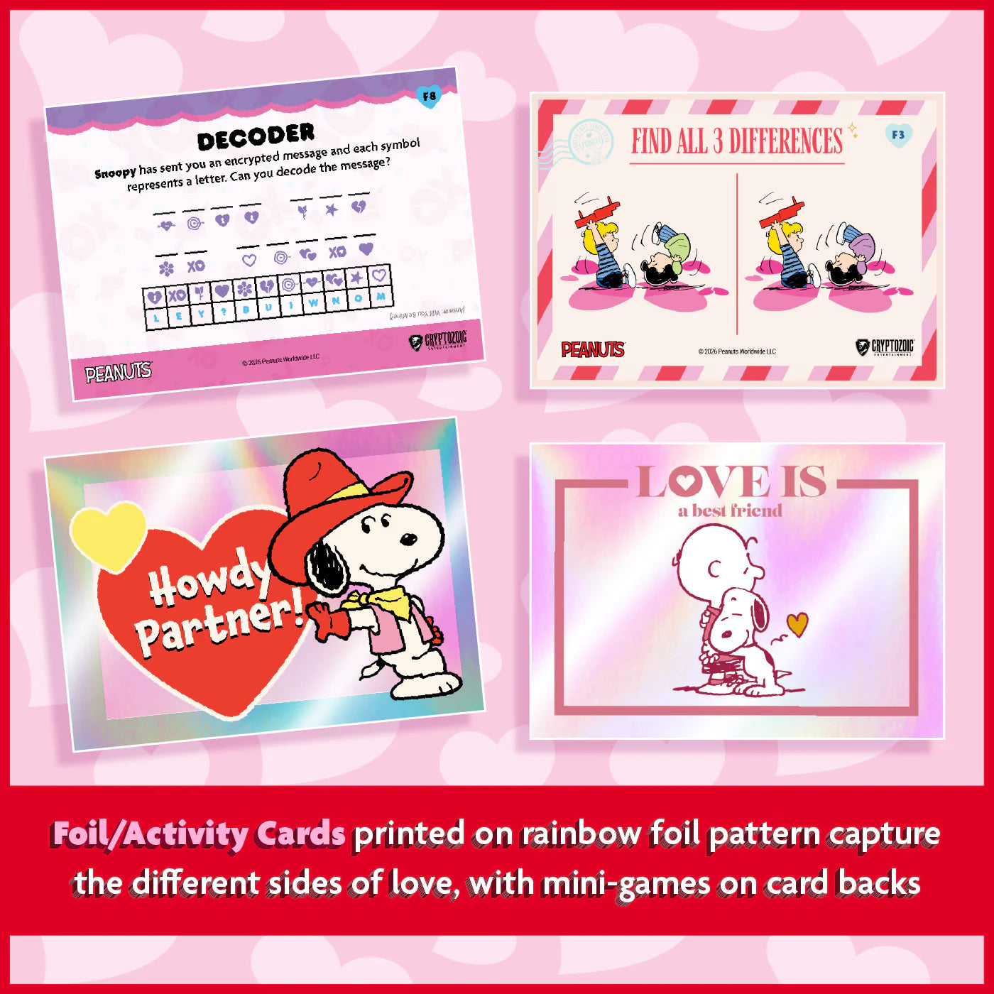 2026 Cryptozoic Peanuts Playpaks: Love Me, Love Me Not - Single Pack