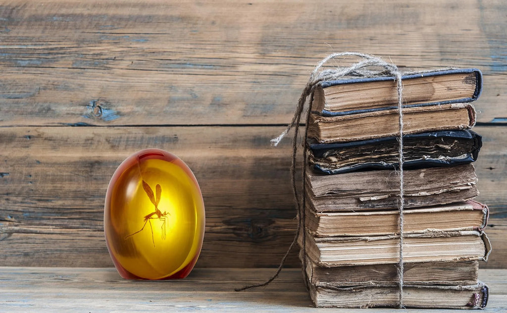 Jurassic Park Mosquito In Amber Resin Paper Weight | Measures 3 Inches Tall