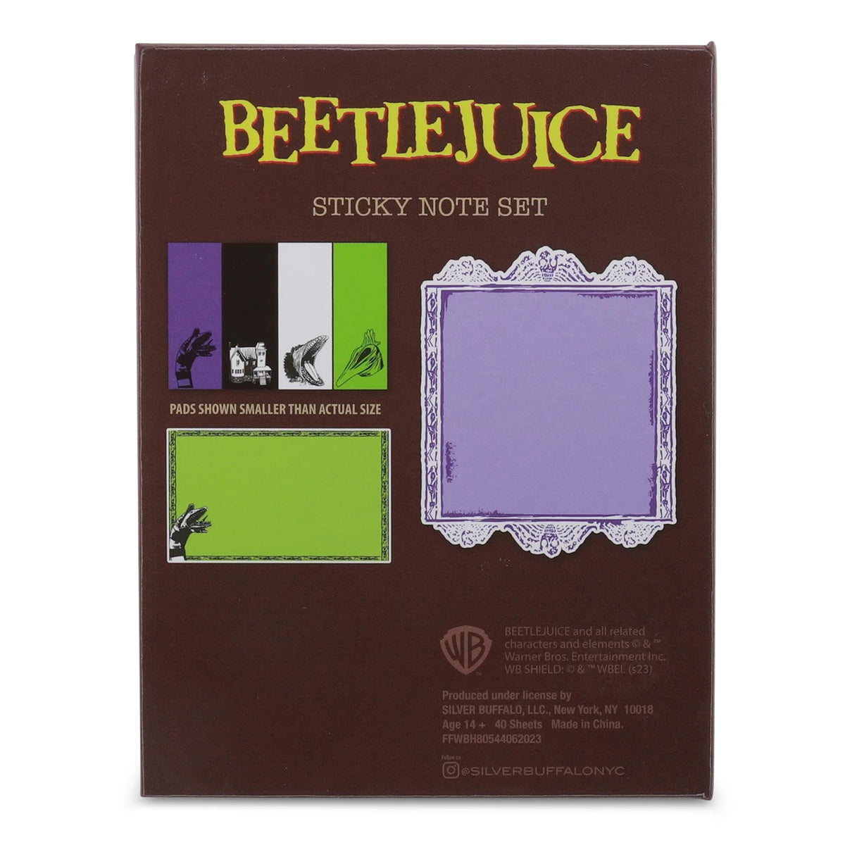 Beetlejuice Handbook For The Recently Deceased Sticky Note and Tab Box Set