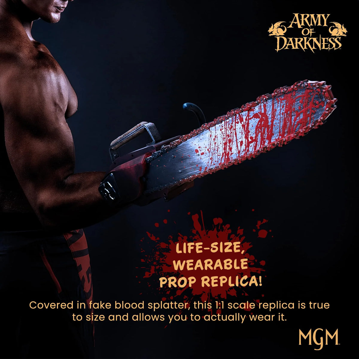 Army of Darkness Ash's Chainsaw 1:1 Scale Electronic Prop Replica