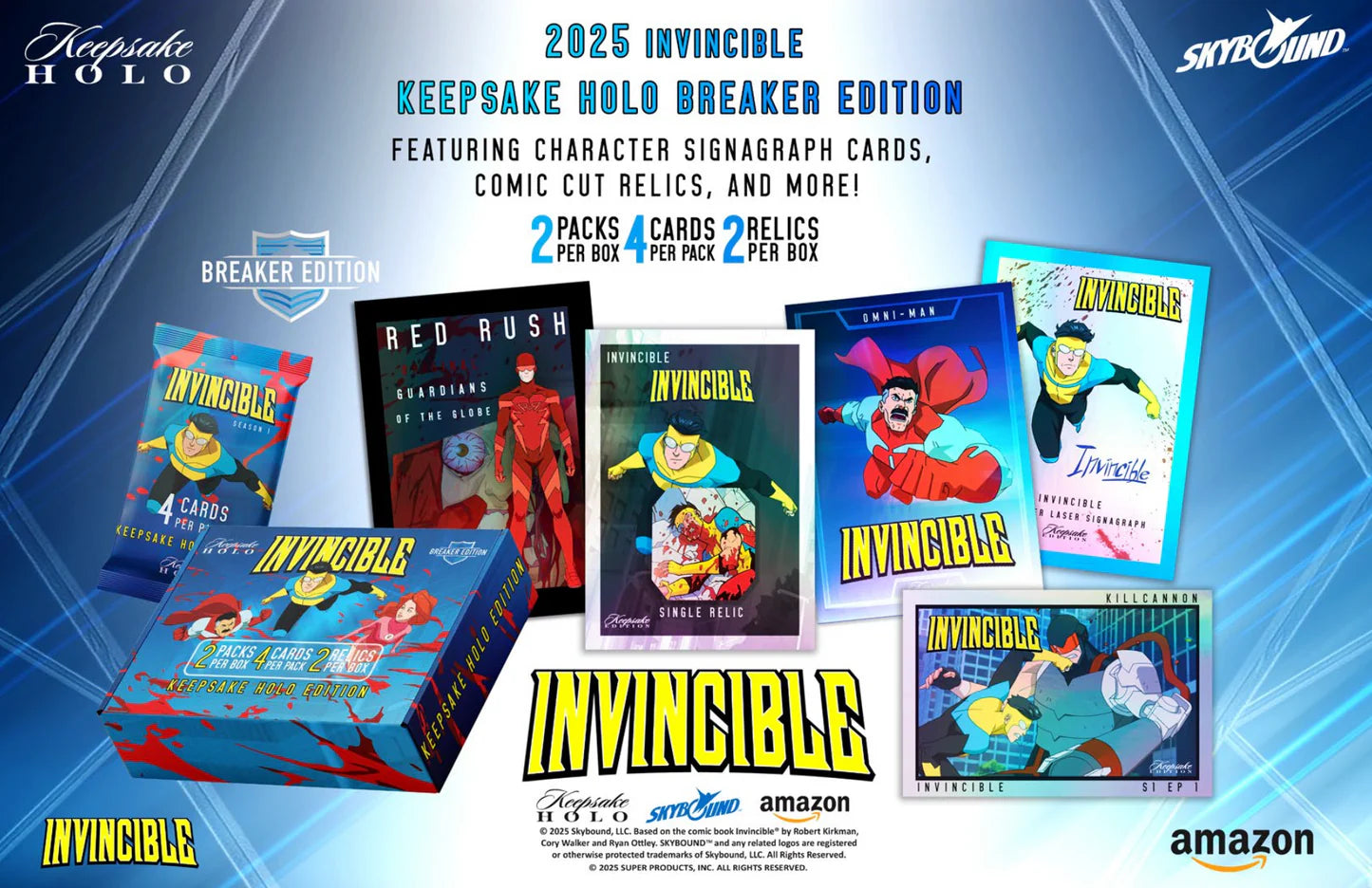 2025 Invincible Season 1 Keepsake Holo Breaker Edition - Case Fresh