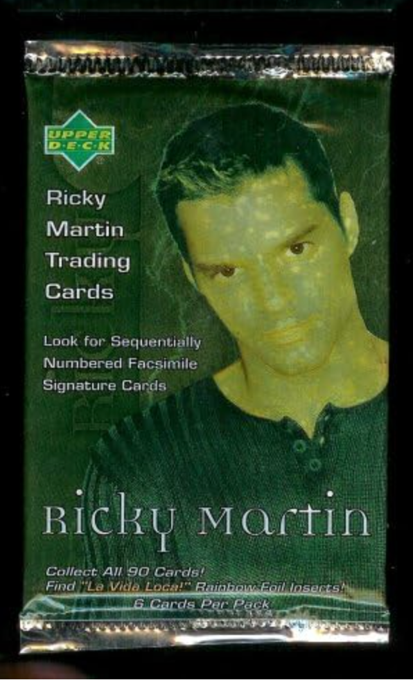 1999 Upper Deck Ricky Martin Trading Cards Hobby Box Pack