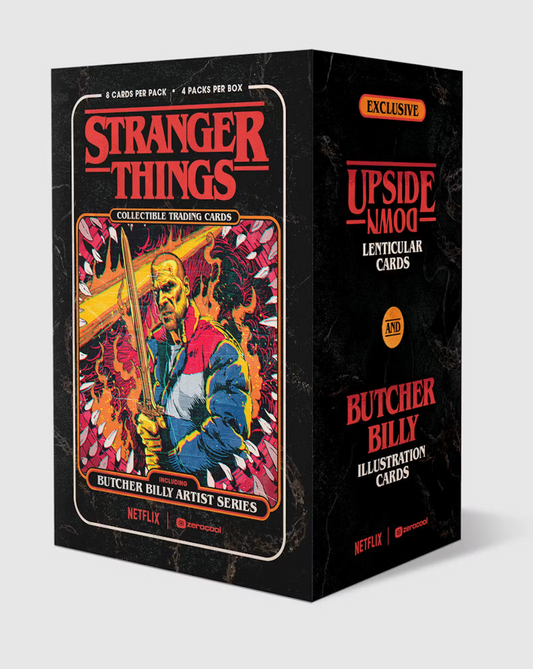 2022 zerocool x Stranger Things: Butcher Billy Artist Series Blaster Box