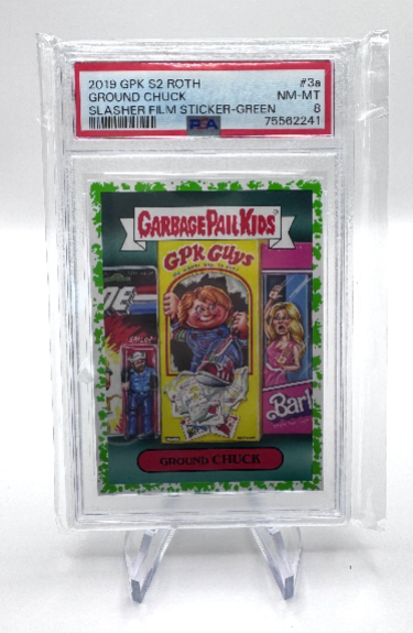 2019 Topps Garbage Pail Kids PSA 8 Ground Chuck Green #3a