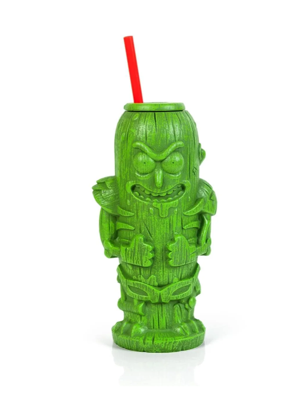 Rick and Morty Pickle Rick 22oz Geeki Tiki Plastic Tumbler