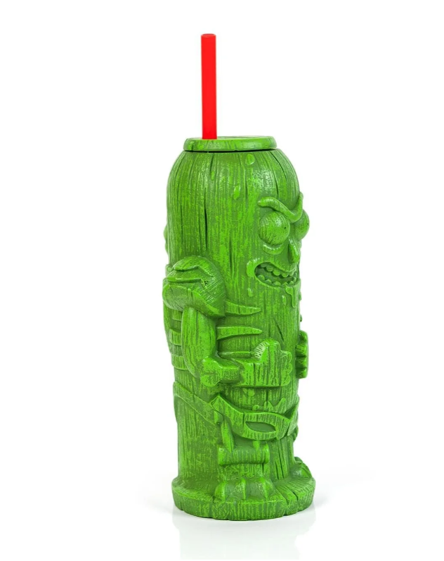 Rick and Morty Pickle Rick 22oz Geeki Tiki Plastic Tumbler