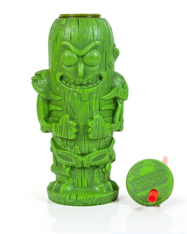 Rick and Morty Pickle Rick 22oz Geeki Tiki Plastic Tumbler