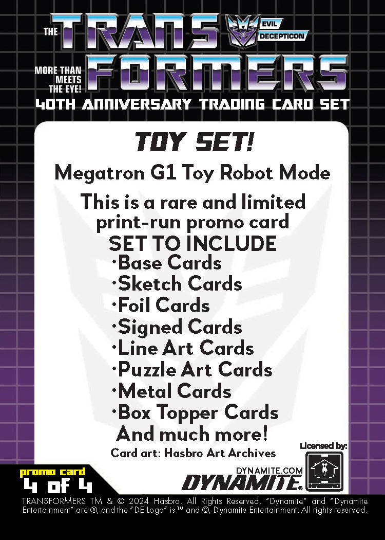 2024 Dynamite Transformers 40th Anniversary Series 1 - Hobby Pack