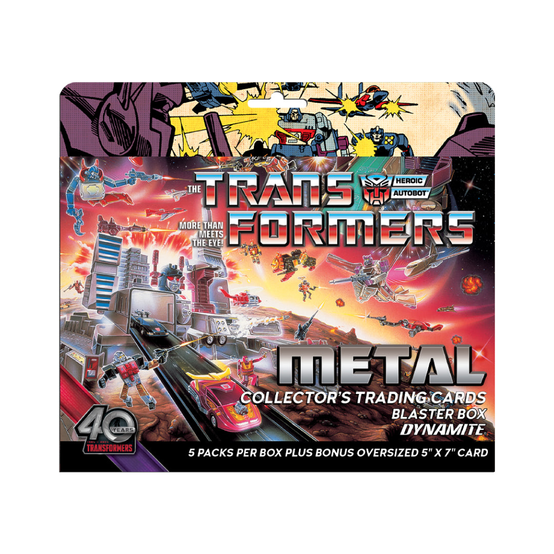 2026 Dynamite Transformers 40th Anniversary Metal Trading Cards - Blaster Box