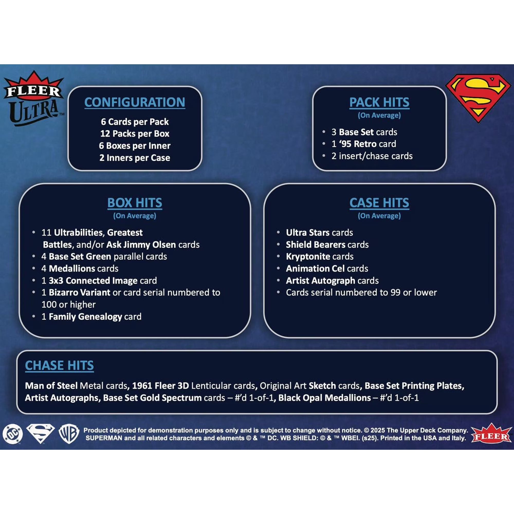2025 Upper Deck Fleer Ultra Superman Hobby Box
